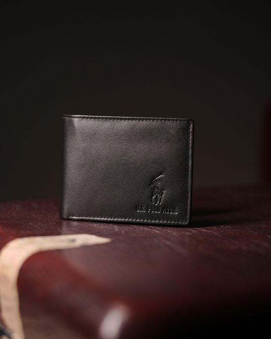US POLO MEN BLACK WALLET